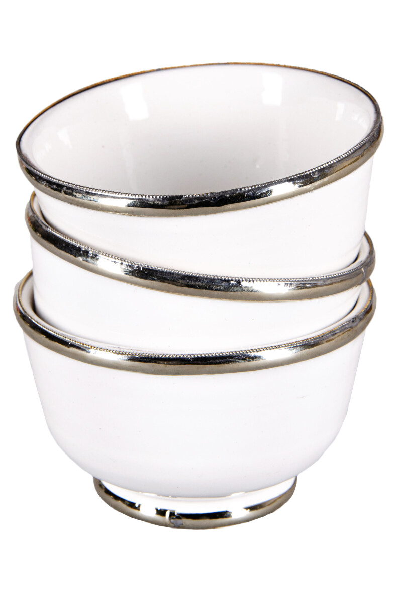 Set of 3 Oriental Bowls: Cariba White Di box