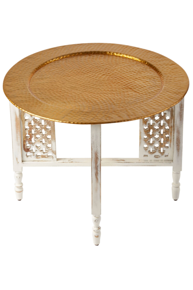 Hania White Gold Oriental Coffee Table,  box
