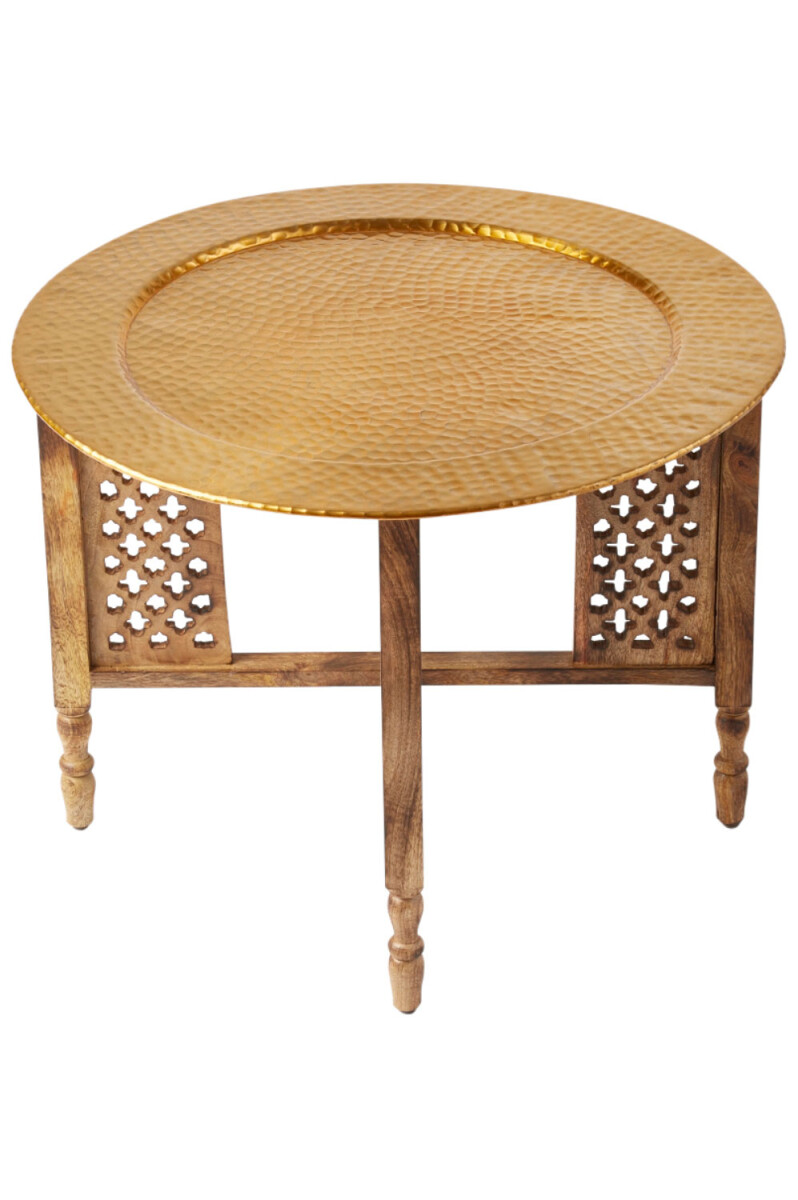 Hania Gold Brown Oriental Coffee Table,  box