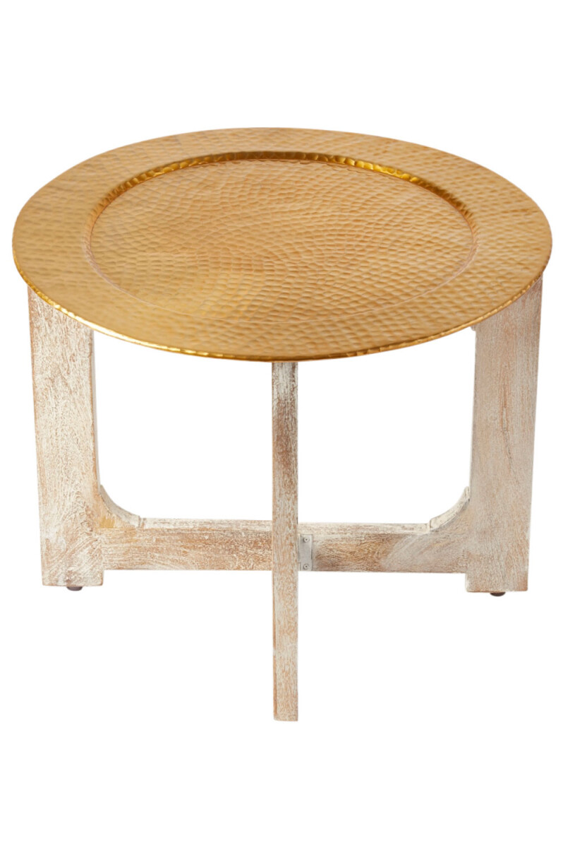 Cadiz White Gold Oriental Coffee Table,  box