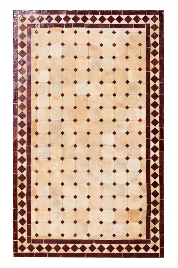 Moroccan Mosaic Table, Marrakech Beige B 19_2nd