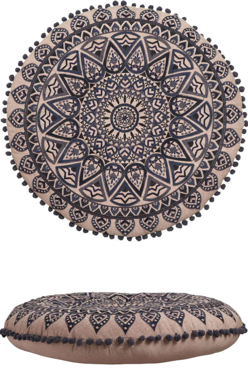 Oriental Floor Cushion, Decorative Seat  box