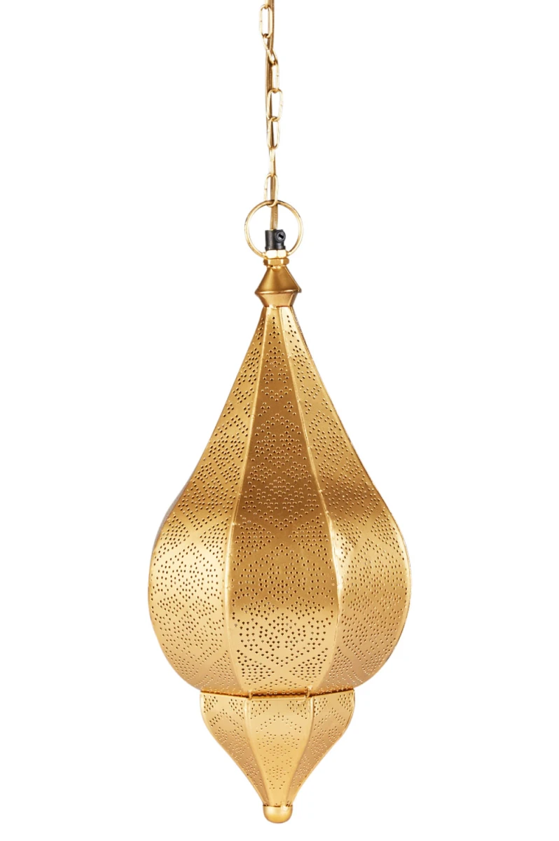 Kihana Gold Oriental Pendant Lamp - 40 cm Metal Pendant Ligh