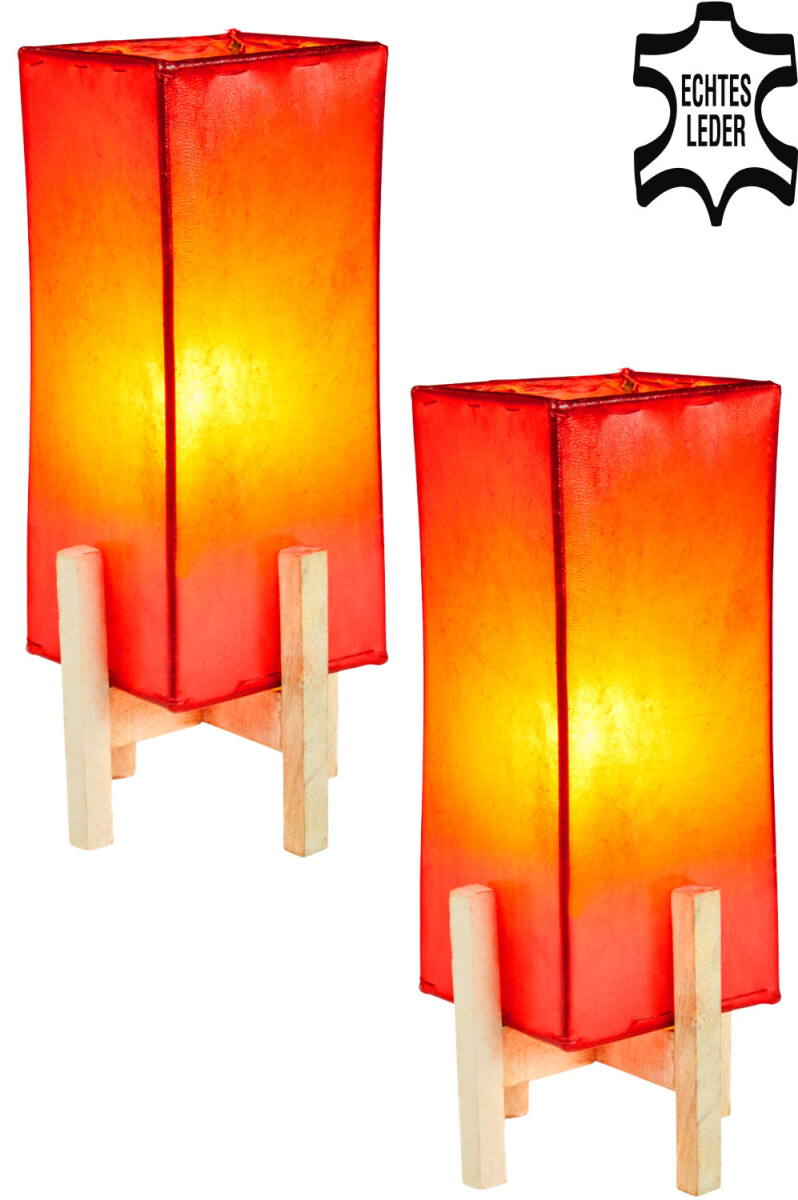 Set of 2 Janka Red with white frame box