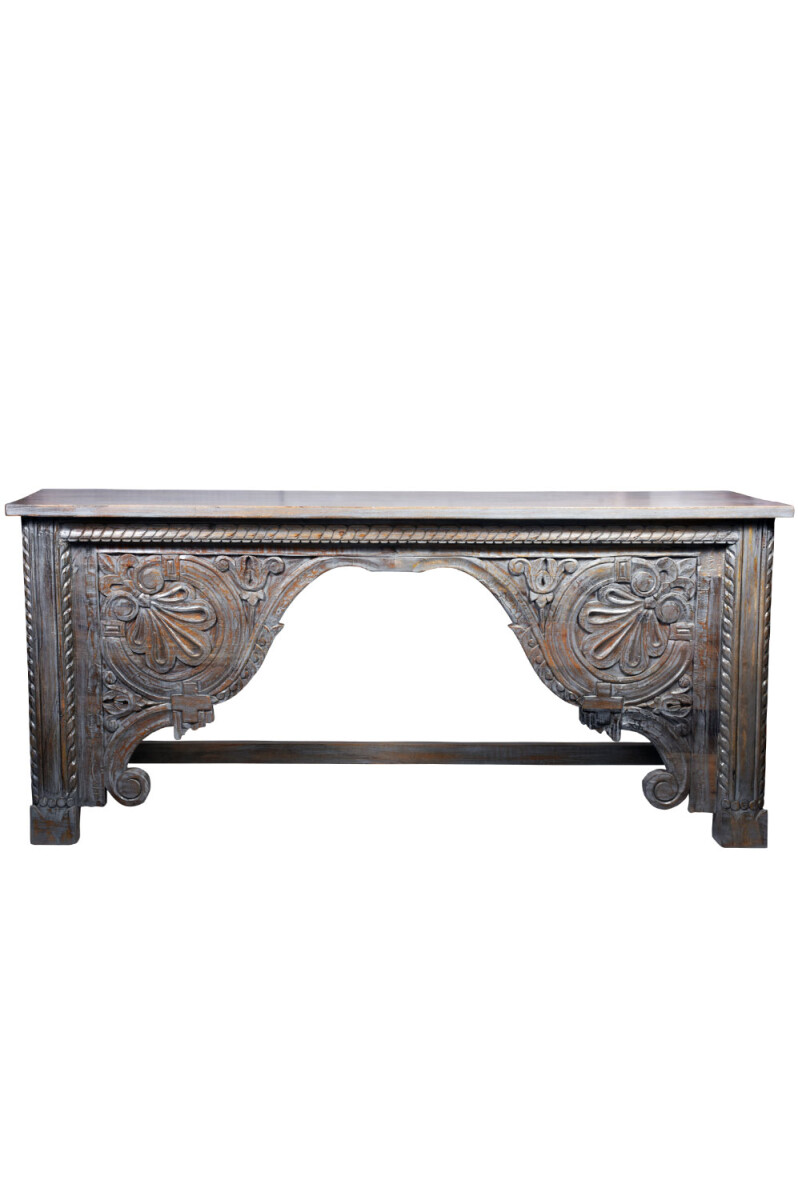 Oriental Wooden Console Table, Galib Gra box