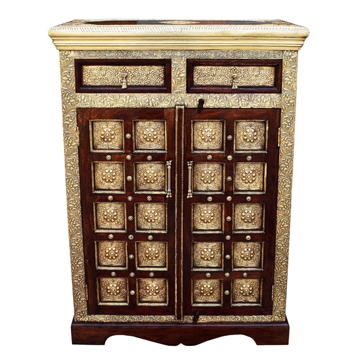 Mahavir 120 cm Oriental Solid Wood Chest box