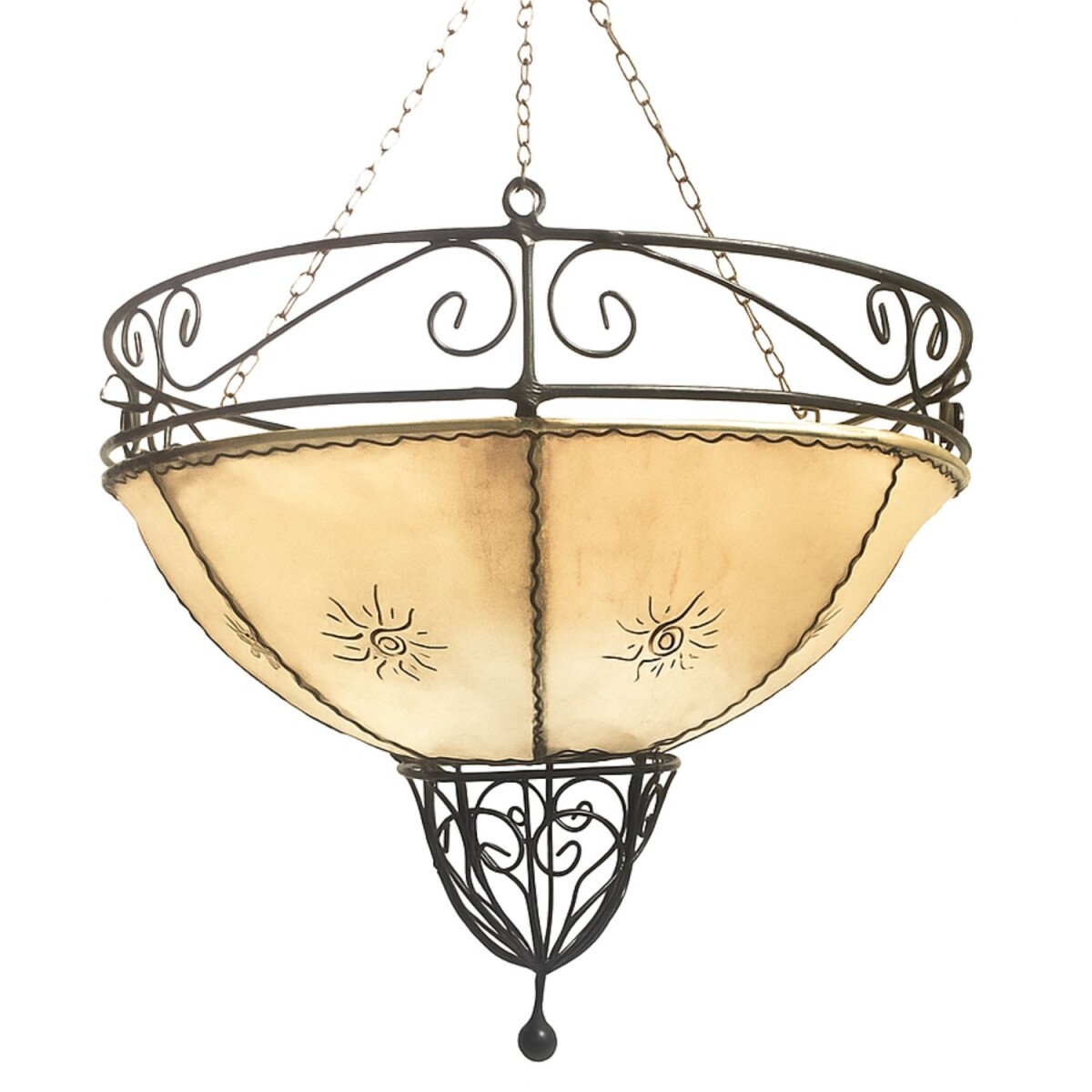 Demren Natur 45cm Leather Pendant Light  box