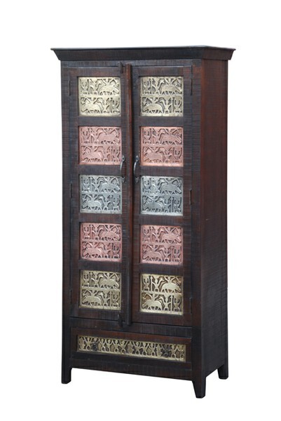 Indian Shabby Chic Cabinet Coral - 180 c box