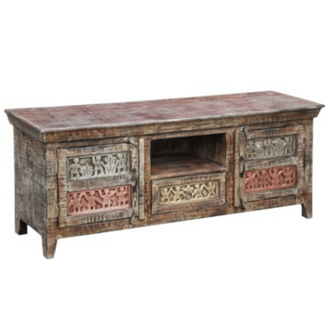 Cagla Vintage Country-Style TV Stand - 1 box