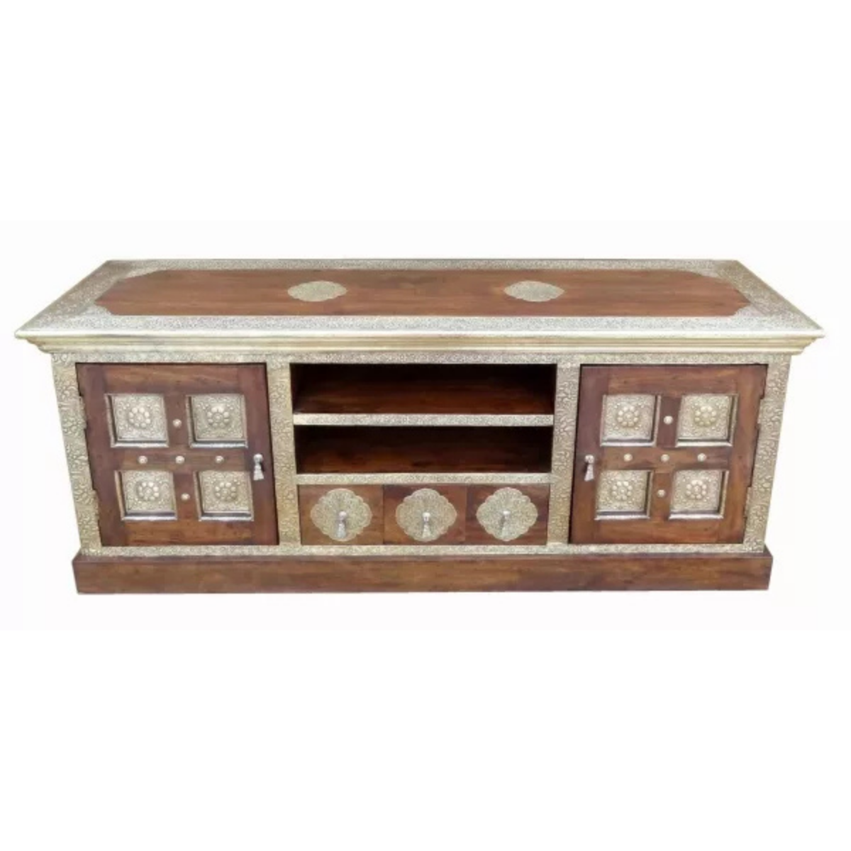 Amanjeet Oriental Ornamented TV Cabinet box