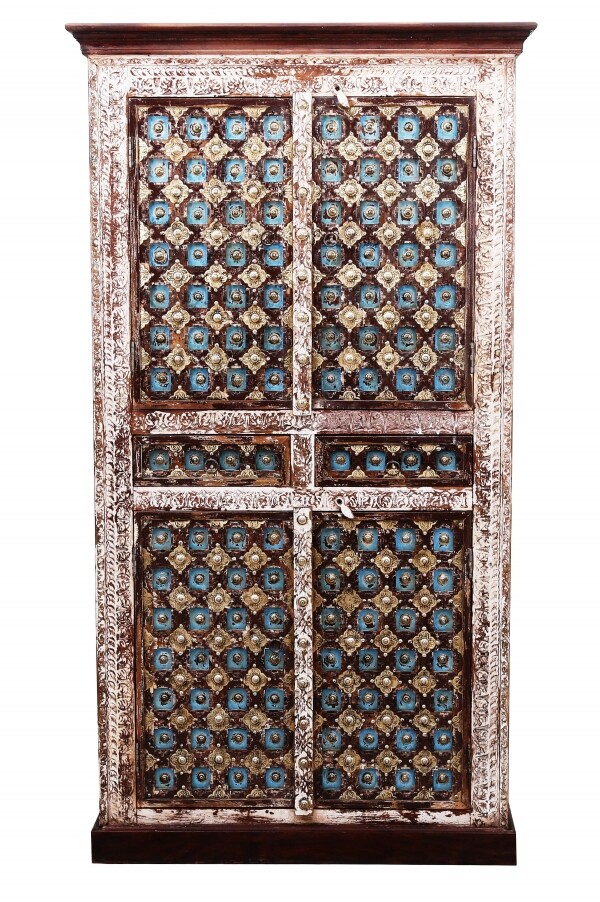 Vintage Hallway Cabinet, Antique Billur  box