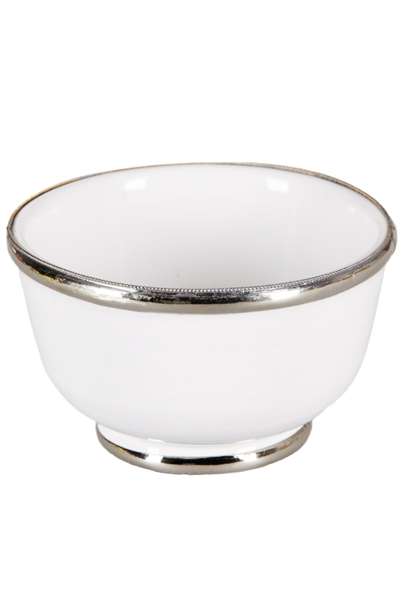 Cariba Modern Oriental Ceramic Bowl, Whi box