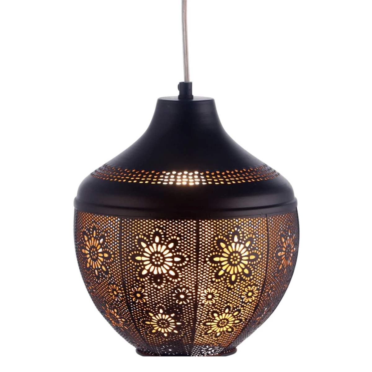 Boha Oriental Metal Pendant Light, Handcrafted, 27 cm