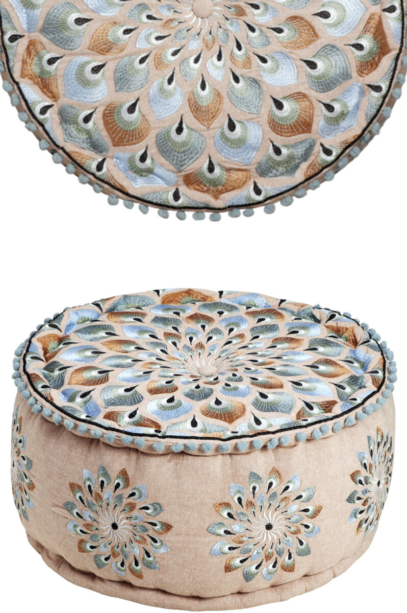 Oriental Pouf, Floor Cushion, Decorative box