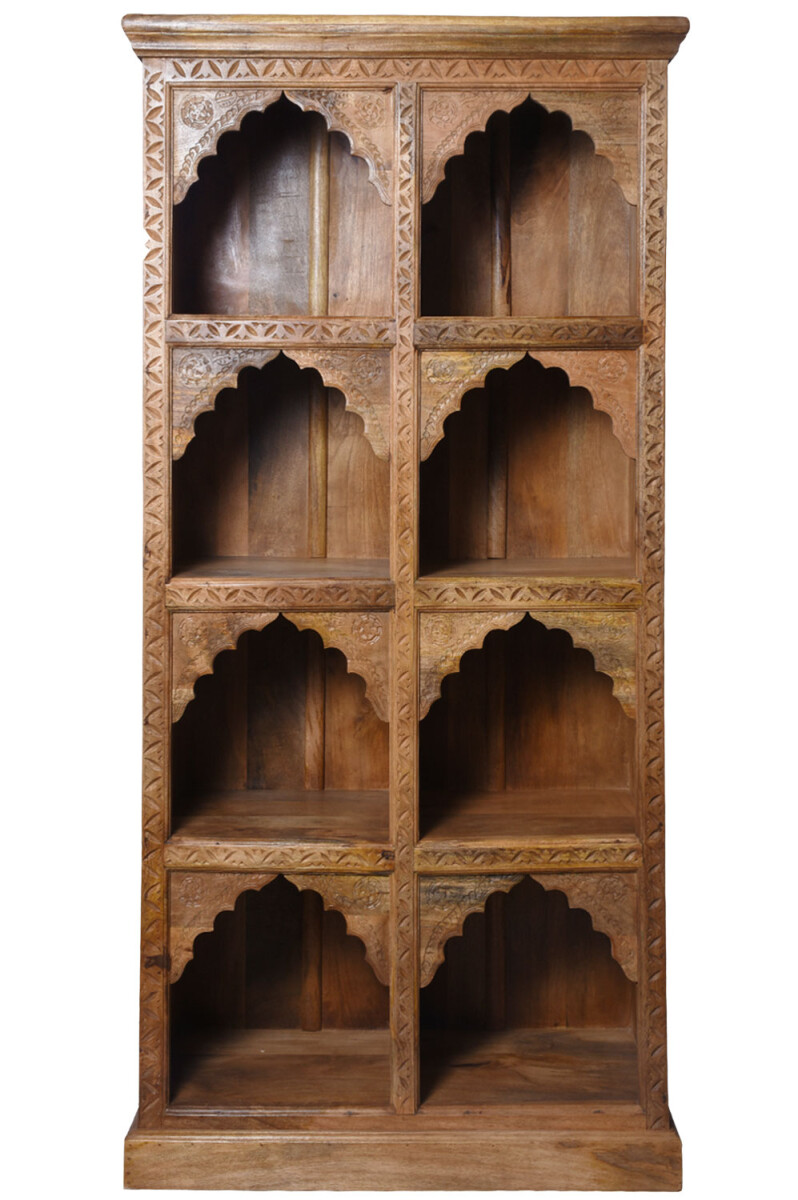 Fawad Oriental Bookshelf, Solid Wood box
