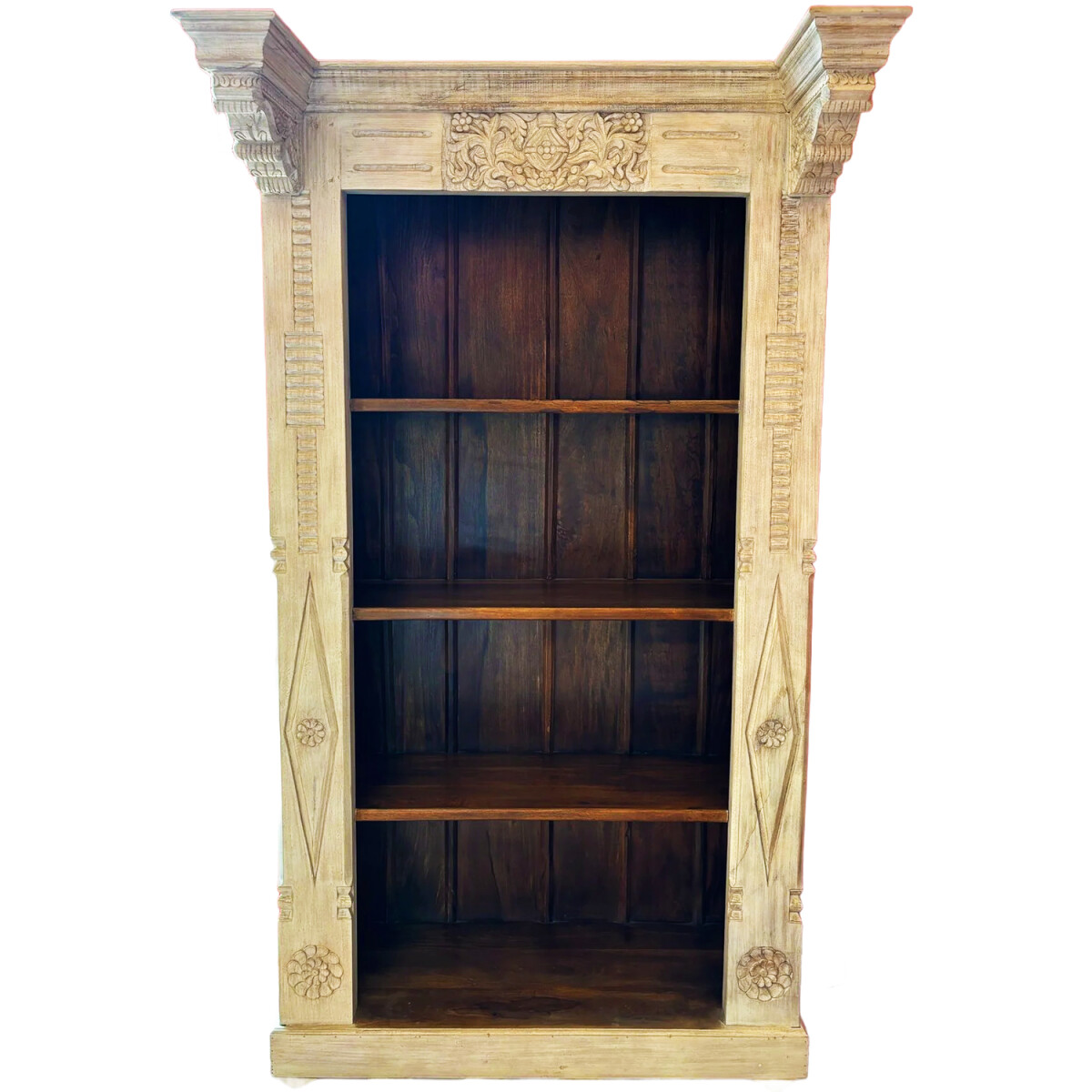 Oriental Vintage Bookshelf, Antique Soli box
