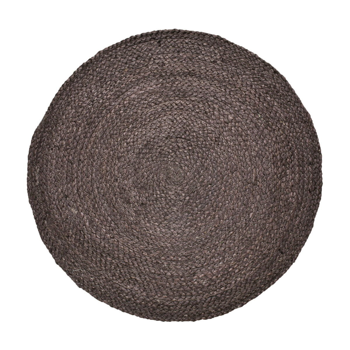 Ethno Boho Decorative Jute Rug Abrila Round 80 cm Brown