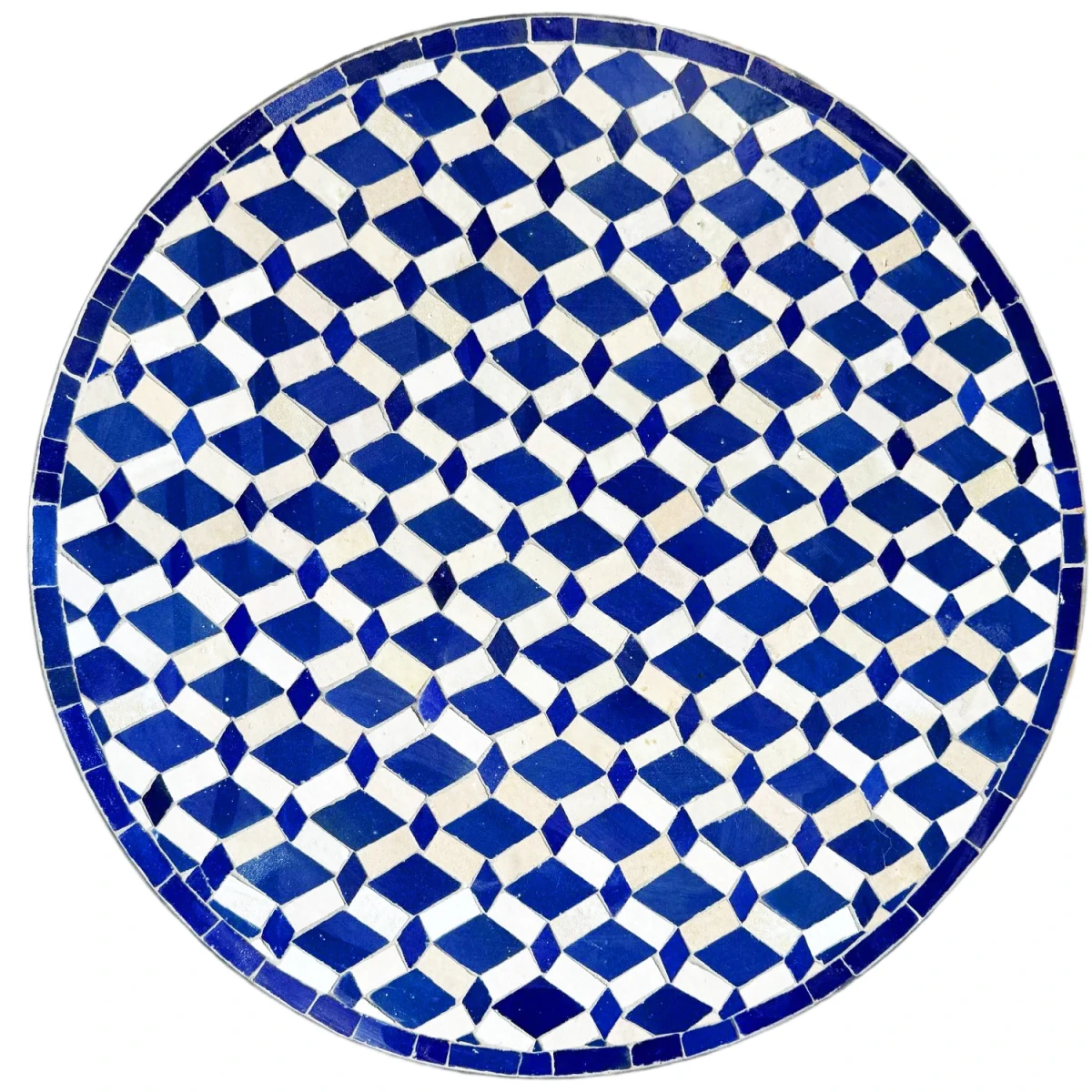 Moroccan Mosaic Table, Moro Blue and Whi 14_2nd
