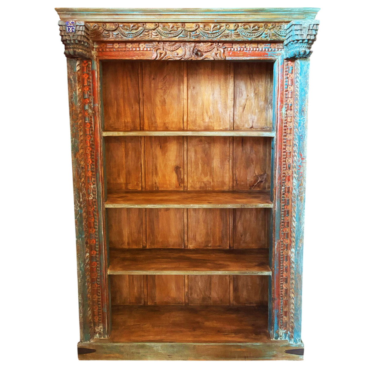 Oriental Vintage Bookshelf, Antique Soli box