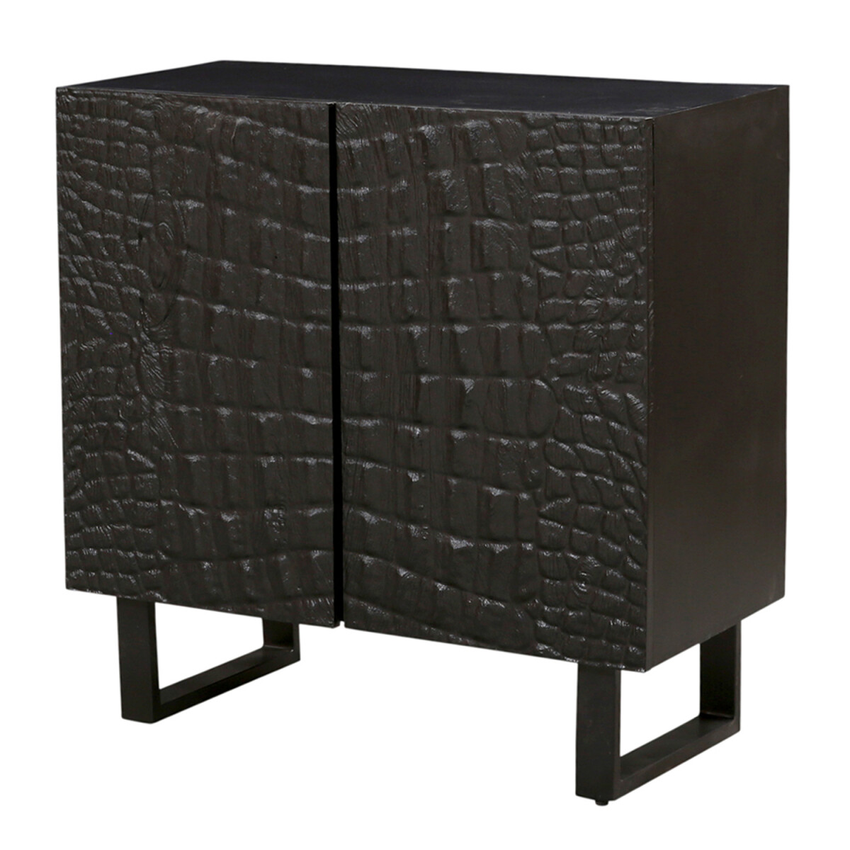 Adriaen 80 cm Chest of Drawers – Black, Textured Front