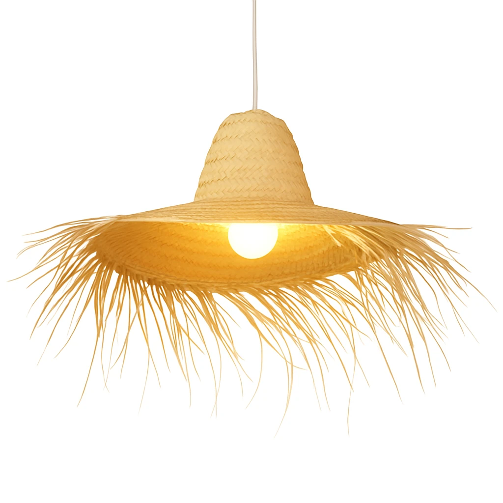 Toluca Pendant Light | Boho Palm Leaf Pendant Lamp, 50 cm, N