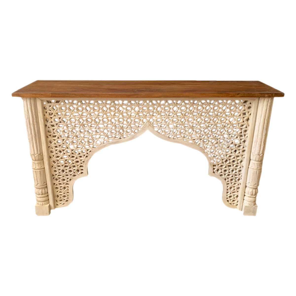 Zhora Small Indian Wooden Console Sidebo box
