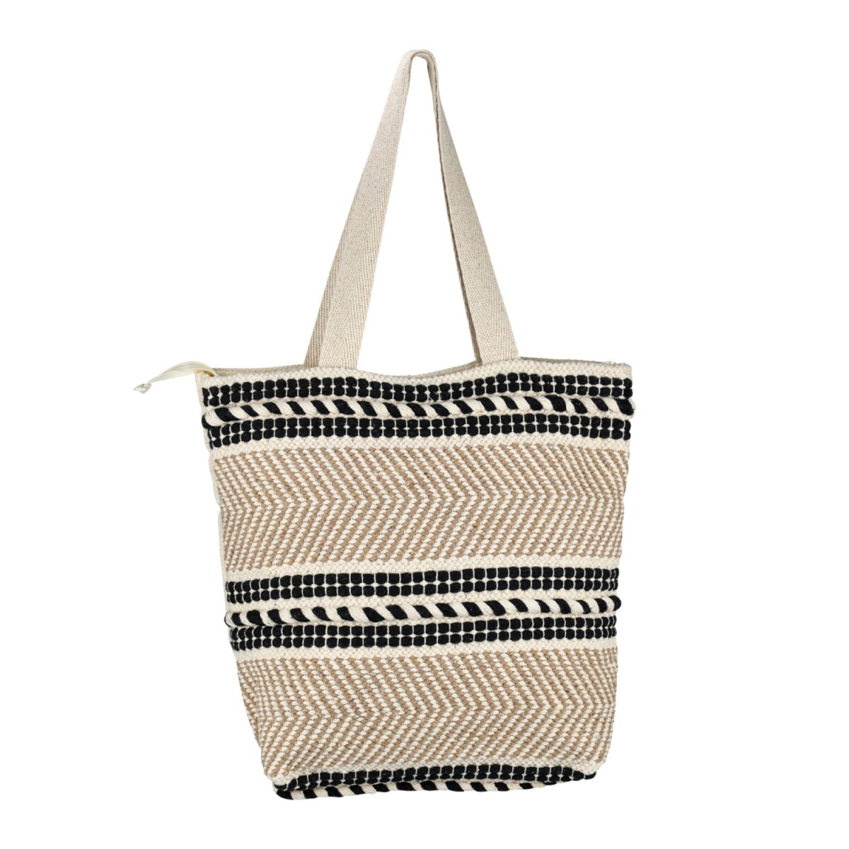 Boho Kalpur Bag -5- 43x40cm | Large natural cotton handbag
