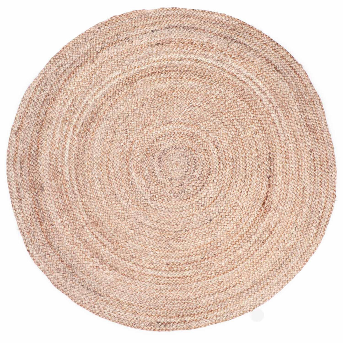 Round woven jute rug, Abril, 90 cm