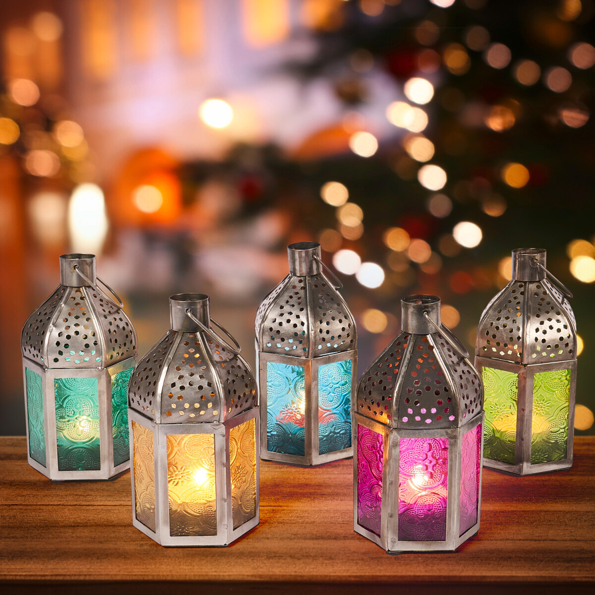Set of 5 Oriental Lanterns for Balcony D box