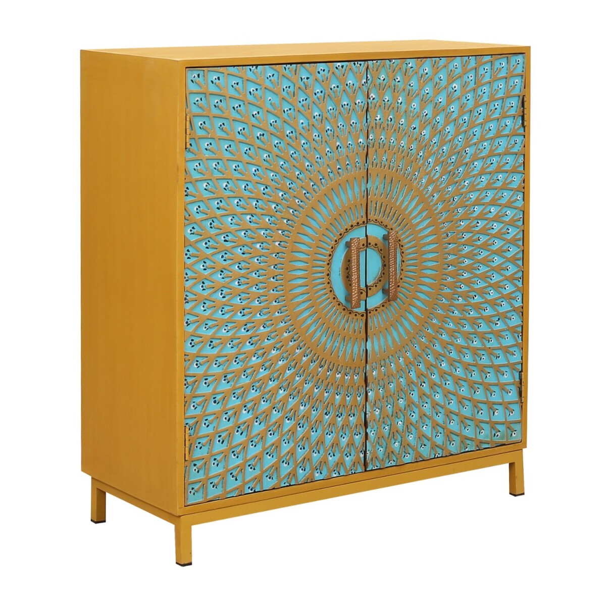 Peacock 91cm Highboard | Colorful Orient box