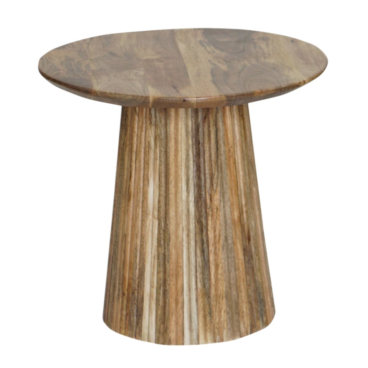 Adisra Side Table, 50 cm, Round, Mango Wood, Handcrafted, Sc
