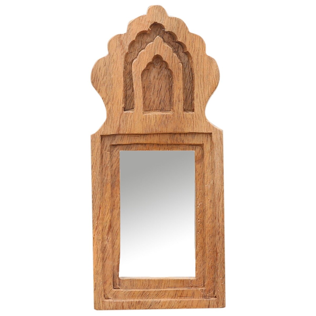 Mukana Natural Wall Mirror: 22 cm high,  box