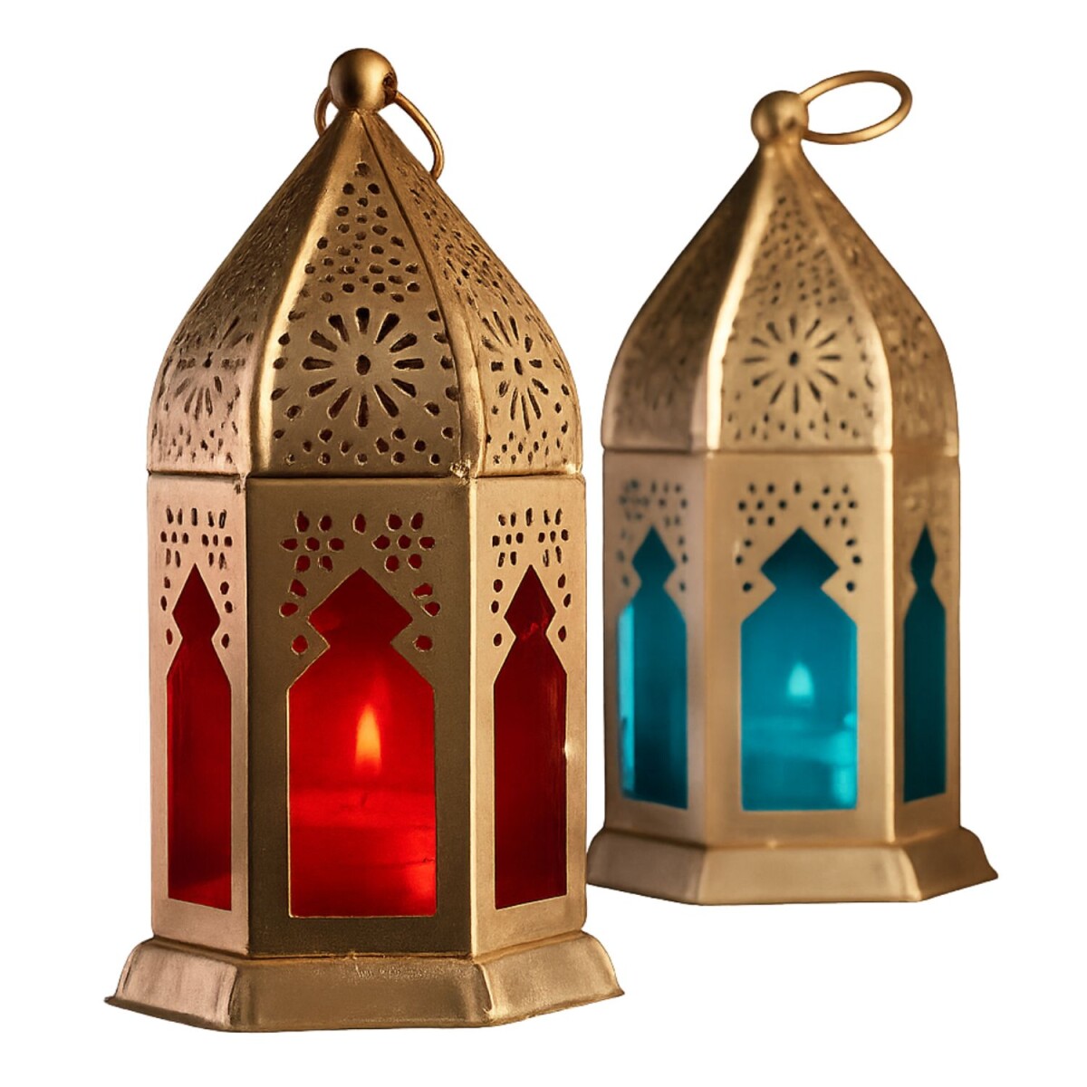 Set of 2 Oriental Lantern Decorations by box