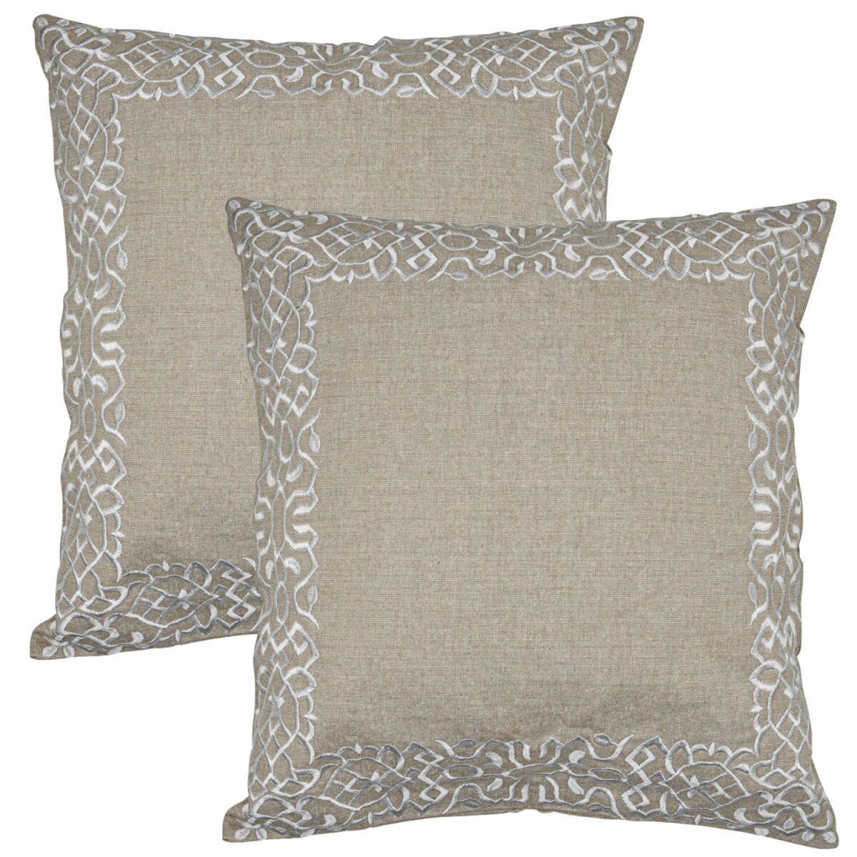 Set of 2 Handmade Frisia White Pillowcas box