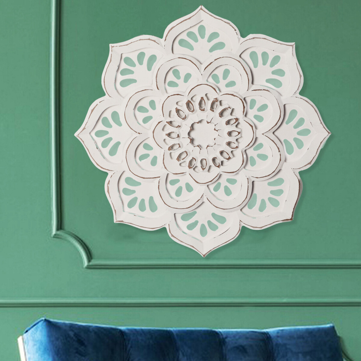 Vintage Wooden Wall Art: Amila box