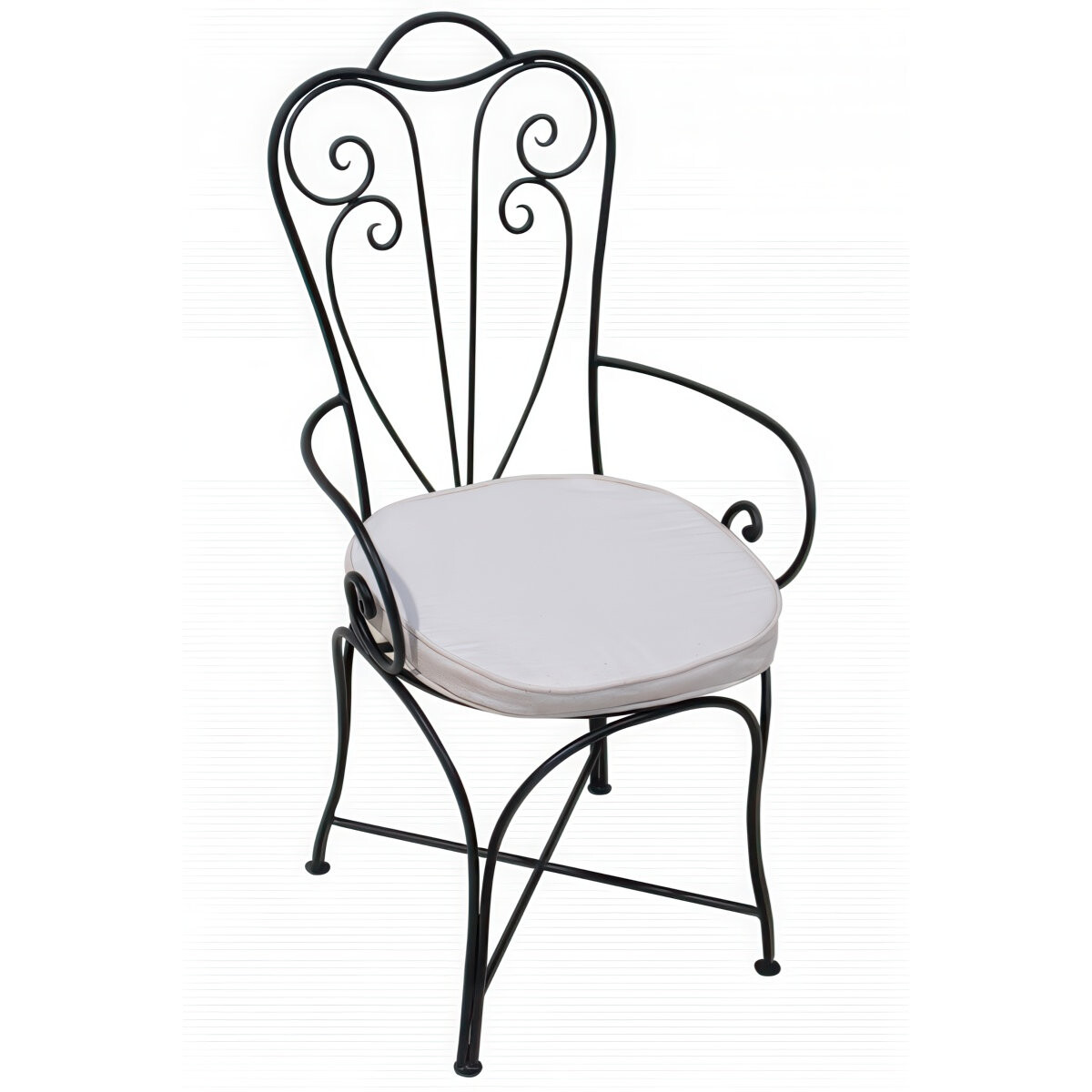 Marbella Hand-Forged Iron Chair | Mediterranean Garden Chair