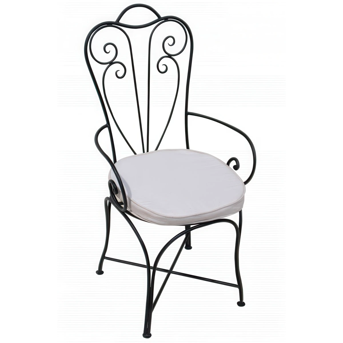 Marbella Hand-Forged Iron Chair | Mediterranean Garden Chair