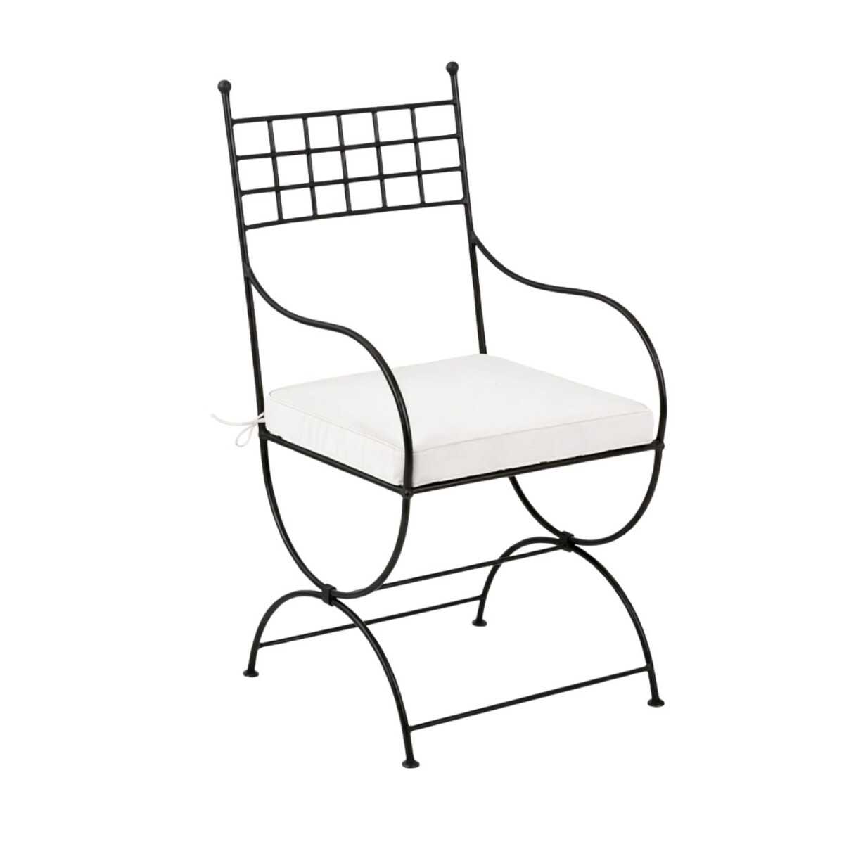 Toledo XL Hand-Forged Iron Chair | Mediterranean Garden Chai