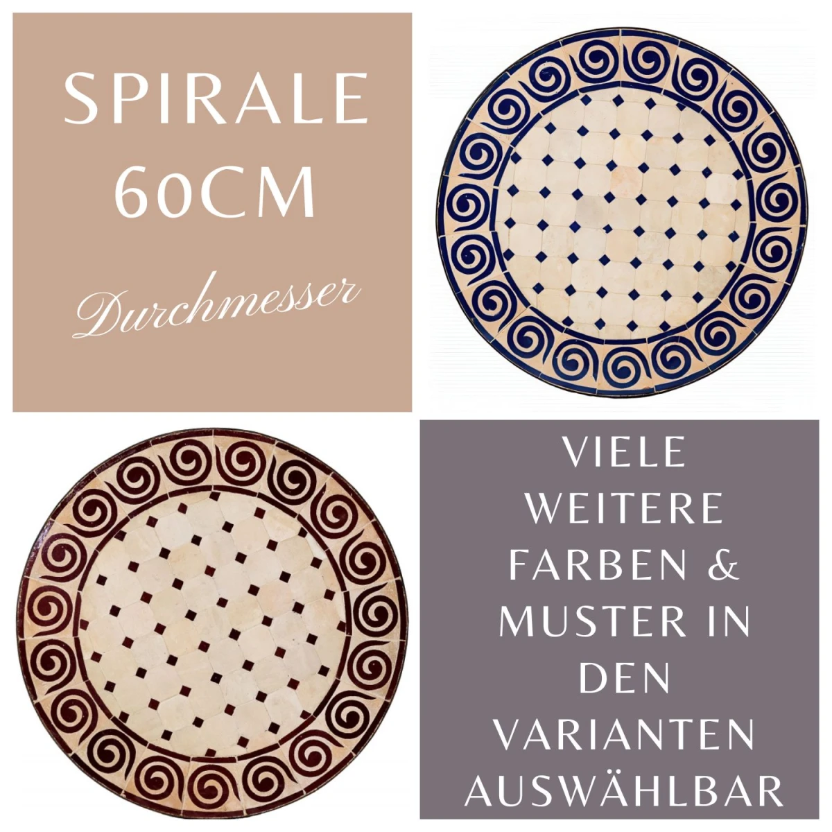 Moroccan Mosaic Table "Spiral"...