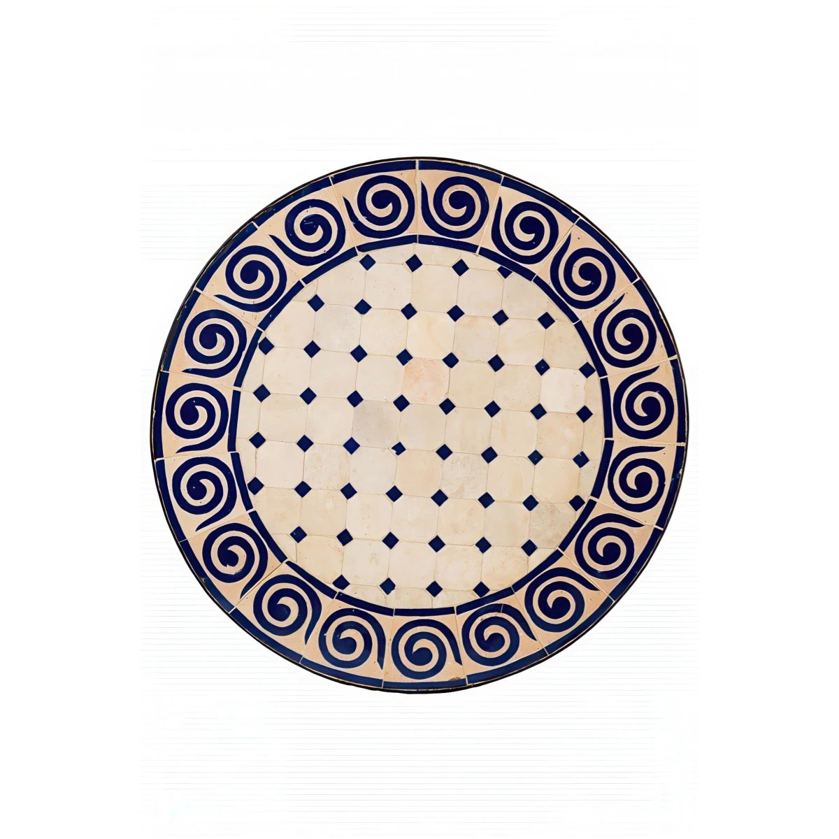 Moroccan Mosaic Table "Spiral" Ø60 cm |...