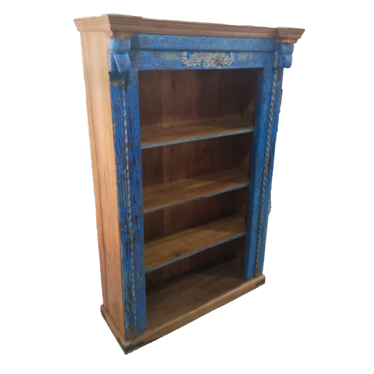 Vintage Bookcase, Antique Style, 221 cm, box