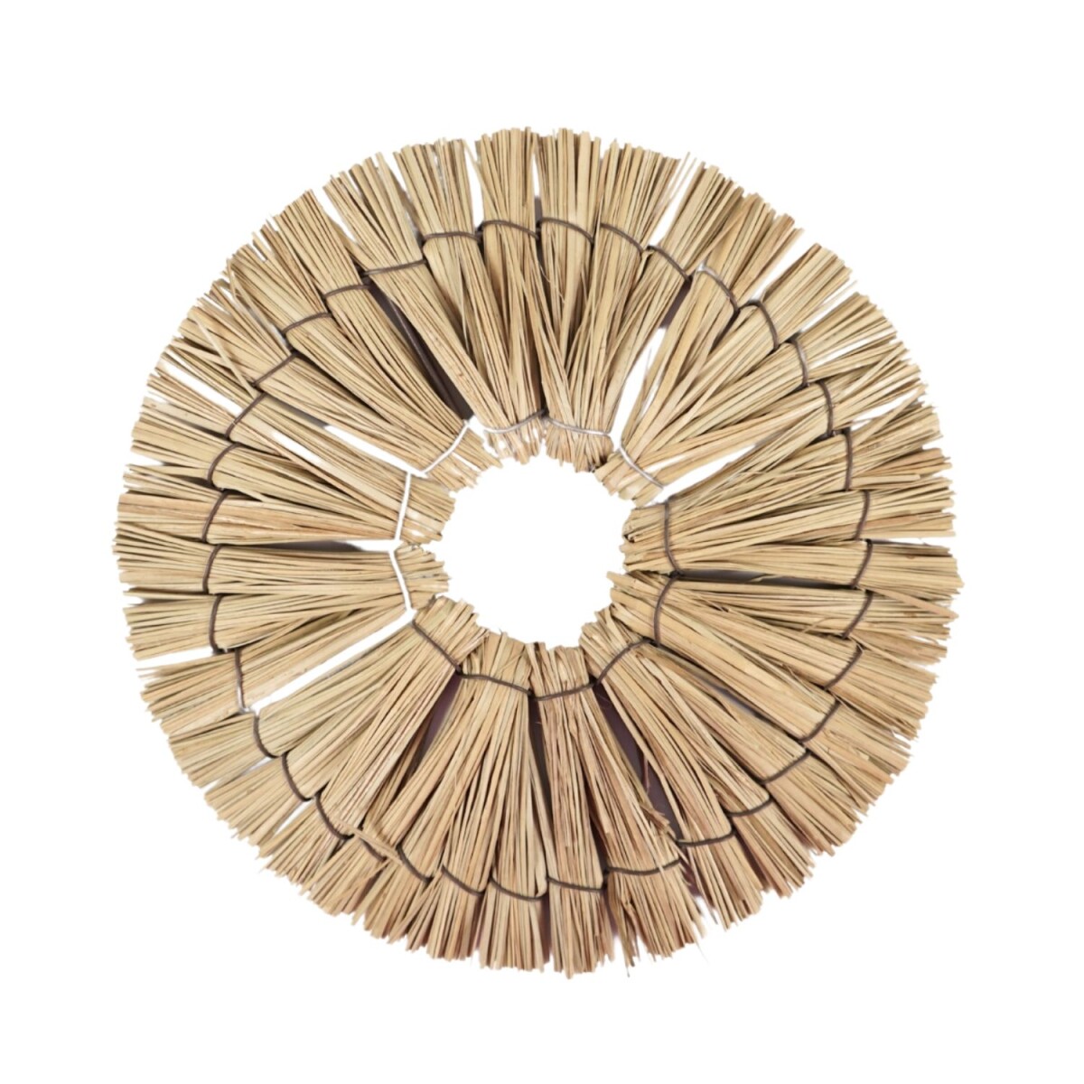 Boho Rattan Round Wall Decor | Natural W box