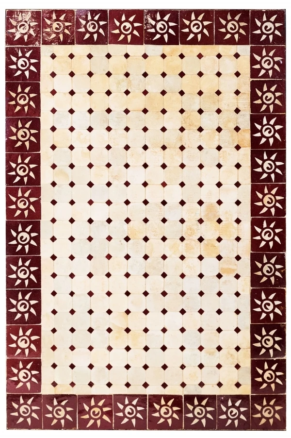 Moroccan Mosaic Table "Sun" Be 17_2nd