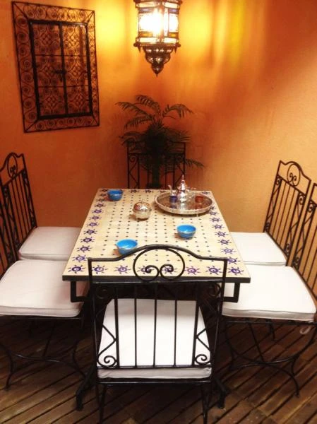 Moroccan Mosaic Table, Soleil Beige and 15_2nd