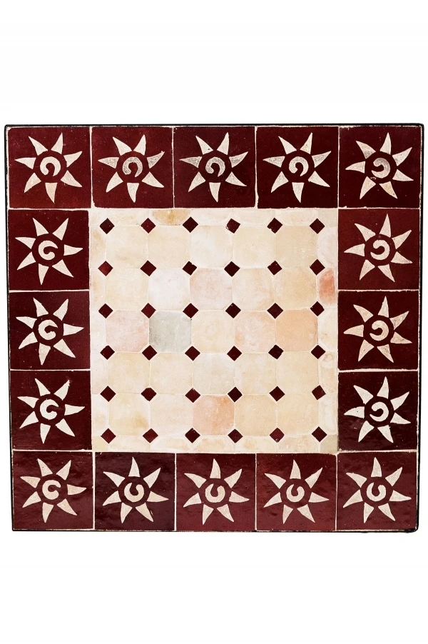 Moroccan Mosaic Table "Sun" Be 18_2nd