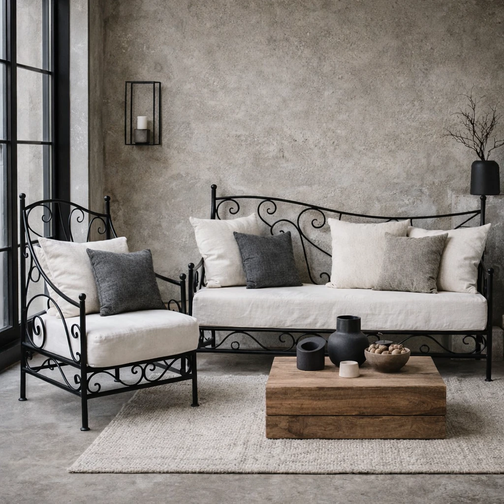 Murcia Mediterranean Iron Armchair, Gard 20_2nd