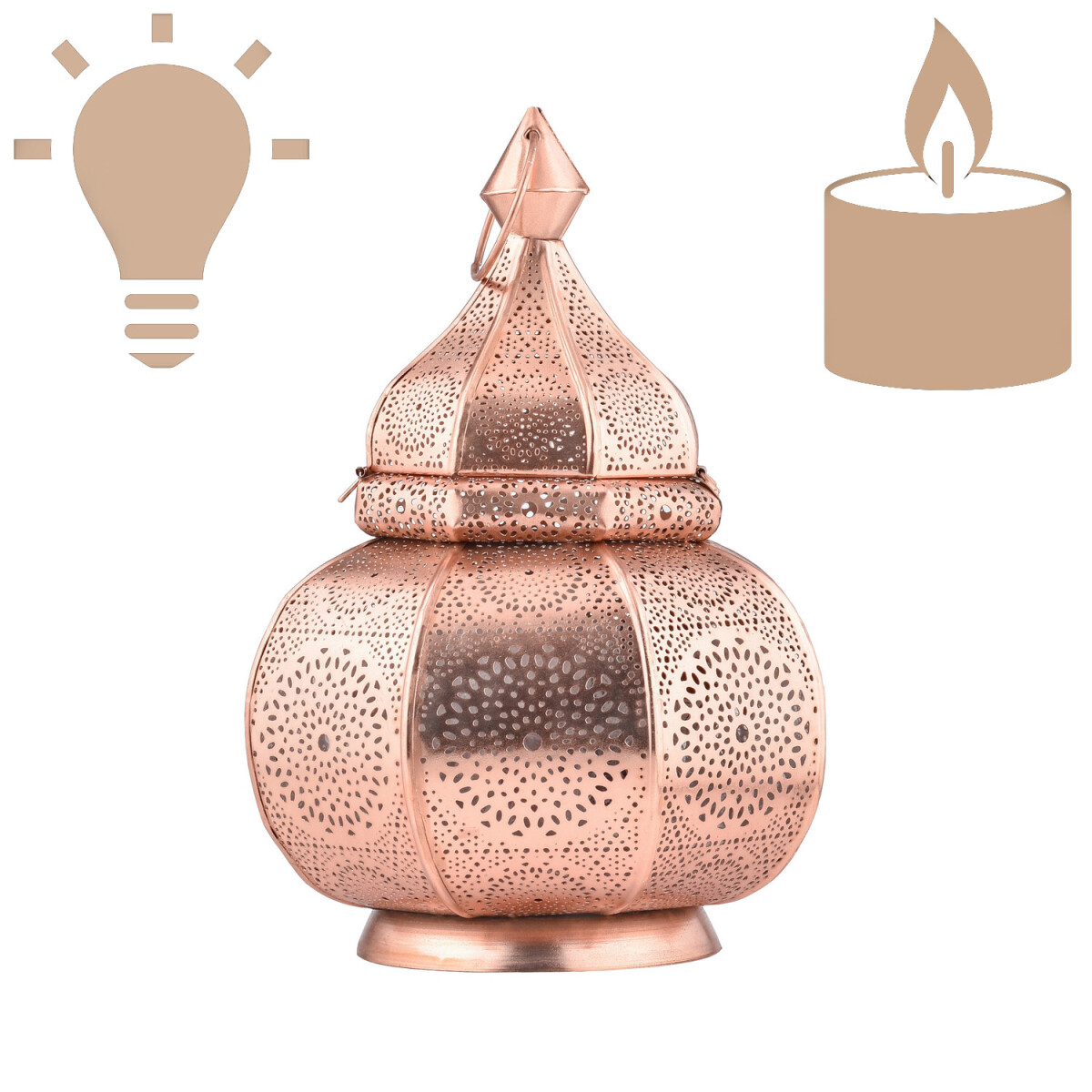 Oriental Lantern Table Lamp Lamisa Coppe box