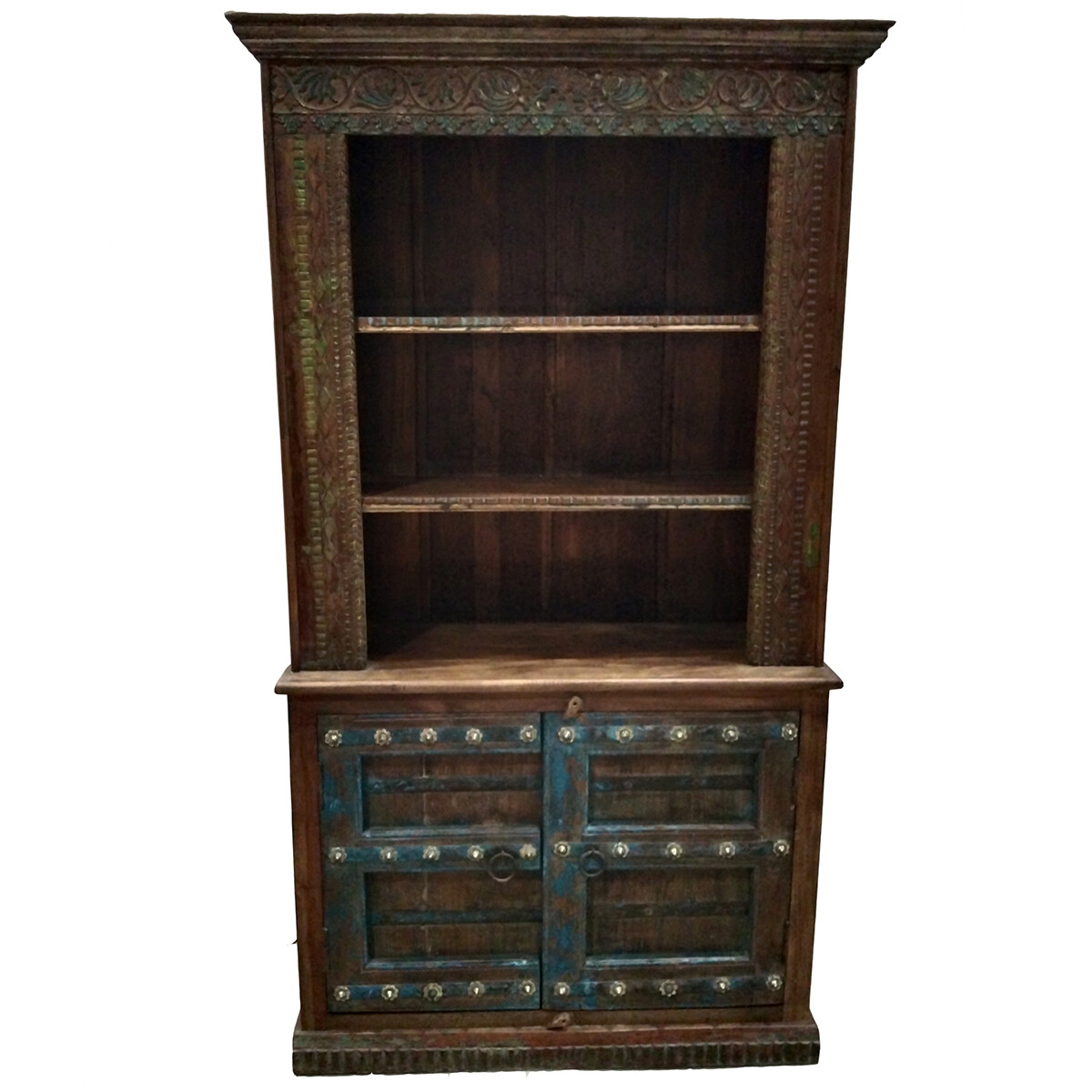 Vintage Bookcase, Antique Style, 210 cm, box