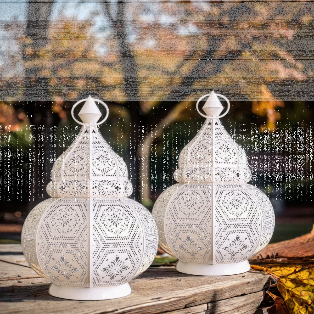 Set of 2 Oriental Lantern Decorations, M box