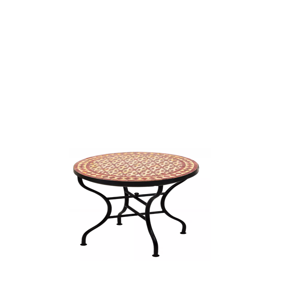 Moroccan Mosaic Table Albaicin Beige Bordeaux, 60 cm, 45...
